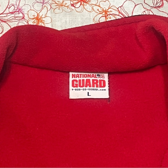GUC National Guard Red Fleece Jacket size L - Picture 2 of 5